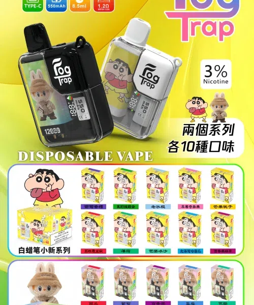 LABUBU & 蠟筆小新聯名款-Fog trap 12000口抛棄式